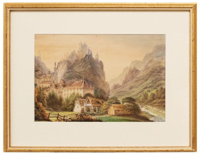 Late 19th Century Watercolour - The Rhone Valley, France.