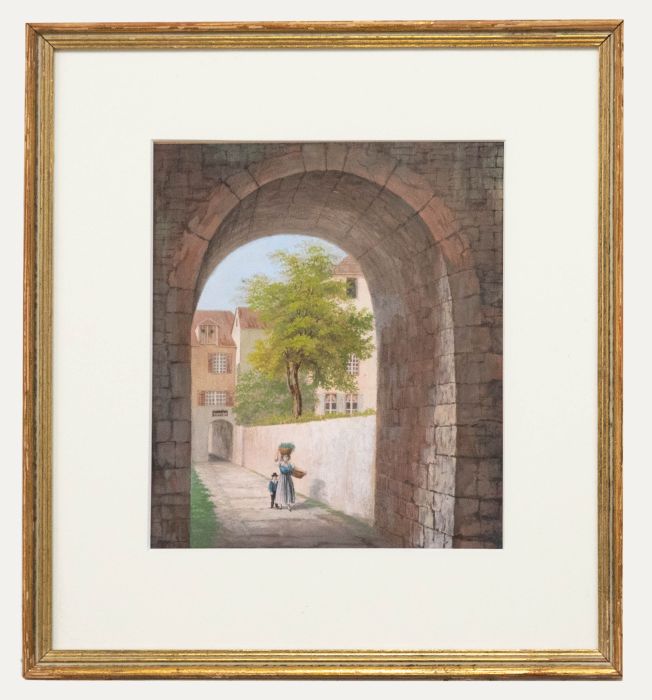 19th Century Watercolour - Back from the Market