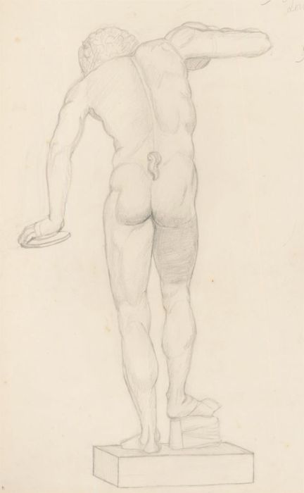 Lorna Bing (1897-1993) - 1915 Graphite Drawing, The Dancing Faun