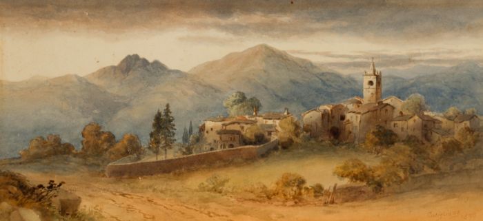 James A. Shearman (1833-1922) - Framed Late 19th Century Watercolour, Cutigliano
