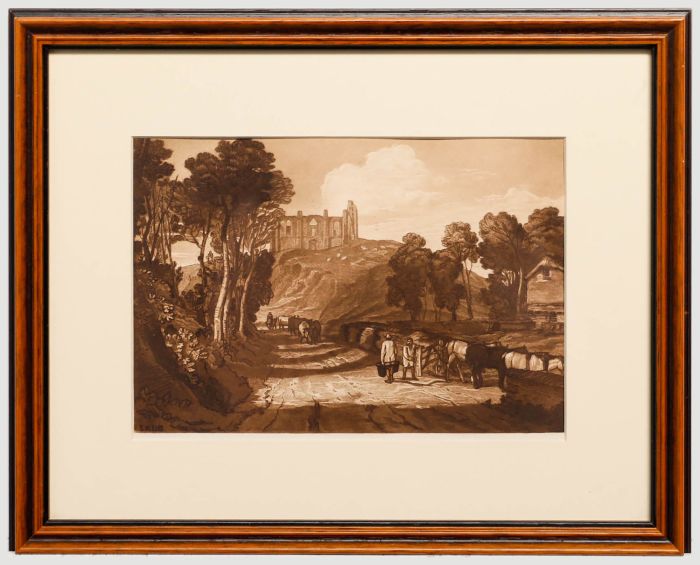 After J. M. W. Turner - Framed Early 20th Century Etching, St Catharine's Hill