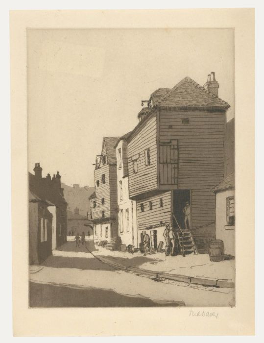 Early 20th Century Etching - The Fishmarket, Folkestone