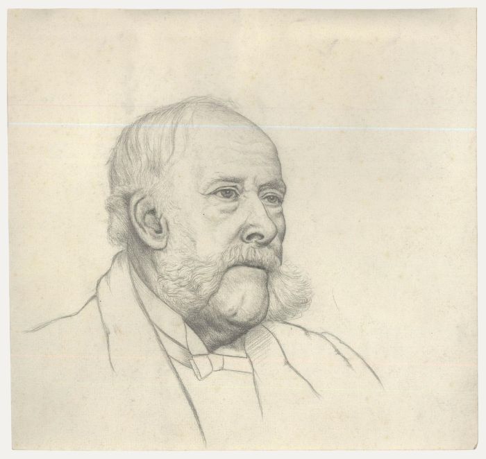 William Henry Ladd - Early 20th Century Graphite Drawing, Study of a Gentleman