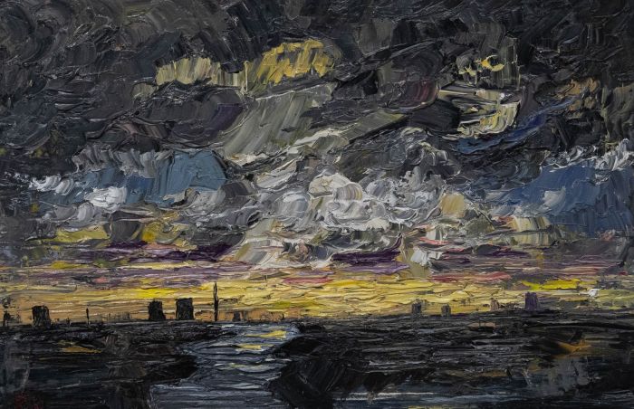 Daniel Nichols - Contemporary Oil, Industrial Landscape