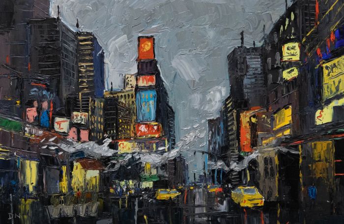 Daniel Nichols - Contemporary Oil, Lights of Shanghai