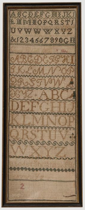 Framed 19th Century William VI Sampler