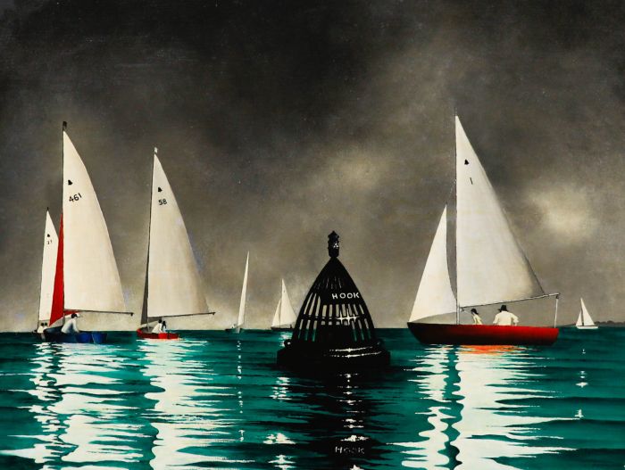 Michael Sever (b.1929) - 1987 Oil, Saturday at Hook