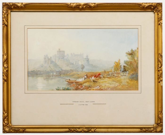 Attrib. James Baker Pyne (1800-1870) - 1936 Watercolour, Windsor Castle 