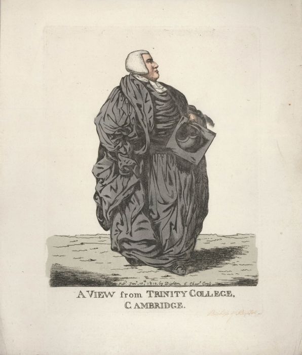 Robert Dighton (1752-1814) - 1810 Etching, A View from Trinity College