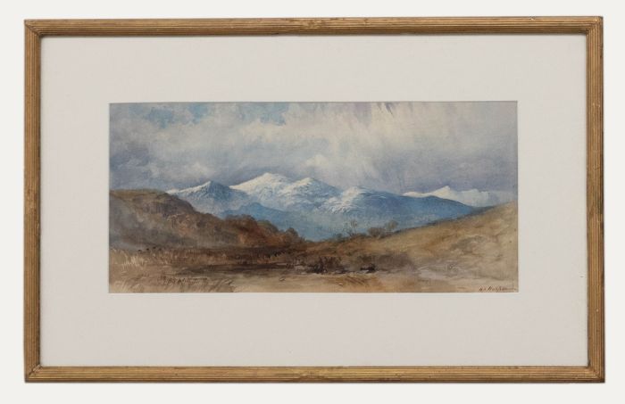 H. A. Hanpen - Framed Early 20th Century Watercolour, White Mountains