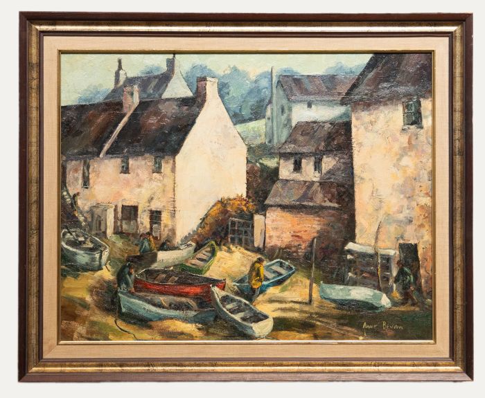 June Bevan (b.1927) - 20th Century Oil, The Inner Harbour