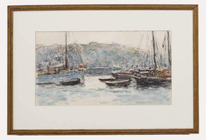 Frederick Charles Mulock (1866-1932) - Framed Watercolour, Newlyn