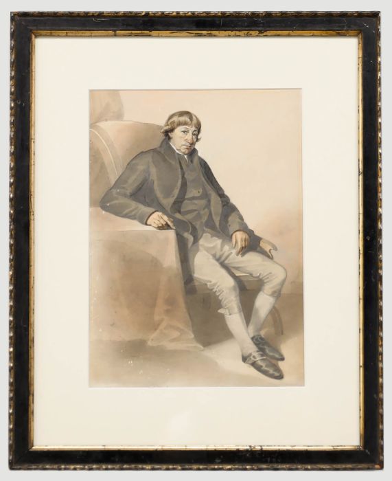 English School Early 19th Century Watercolour - Portrait of a Gentleman