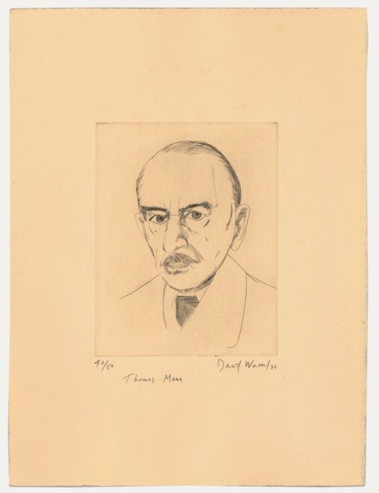 David Wurtzel (1935-2014) - 1976 Etching, Thomas Mann