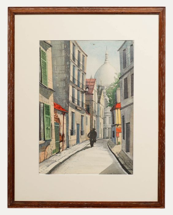 John Weston - 20th Century Watercolour, Walking To The Scare-Coeur