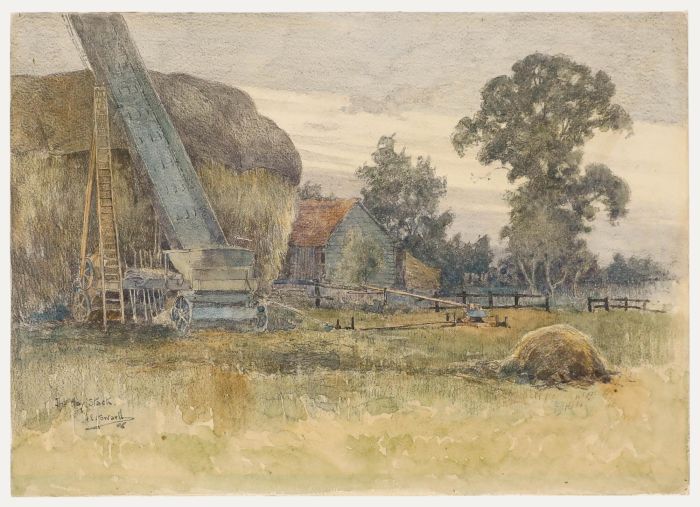 Albany E. Howarth - 1906 Watercolour, The Haystack