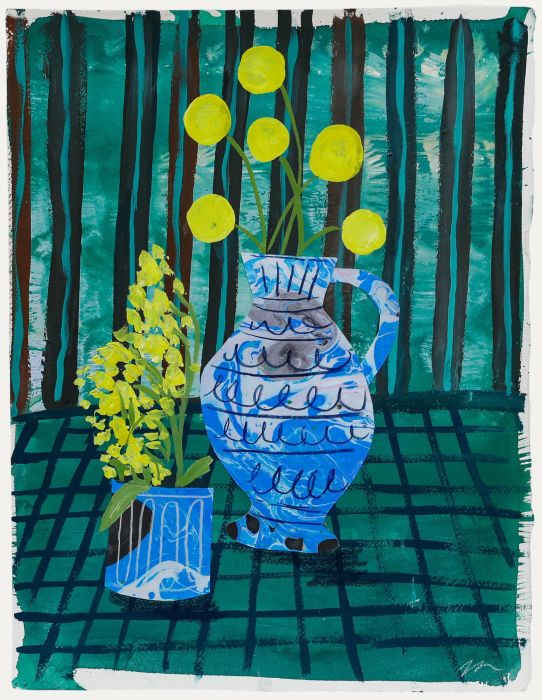 Jemma Jamie - 2025 Mixed Media, Yellow Flowers