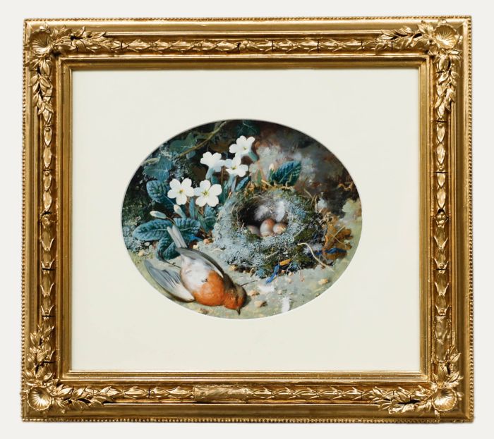 William Cruikshank (1848-1922) - Framed Watercolour, The Robin's Nest