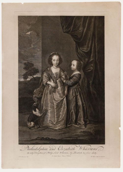 Van Gunst after Van Dyck - Engraving, Philadelphia and Elizabeth Wharton