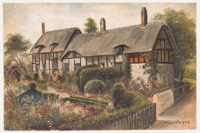 George Willis Pryce (1866-1949) -Oil, Anne Hathaway's Cottage 