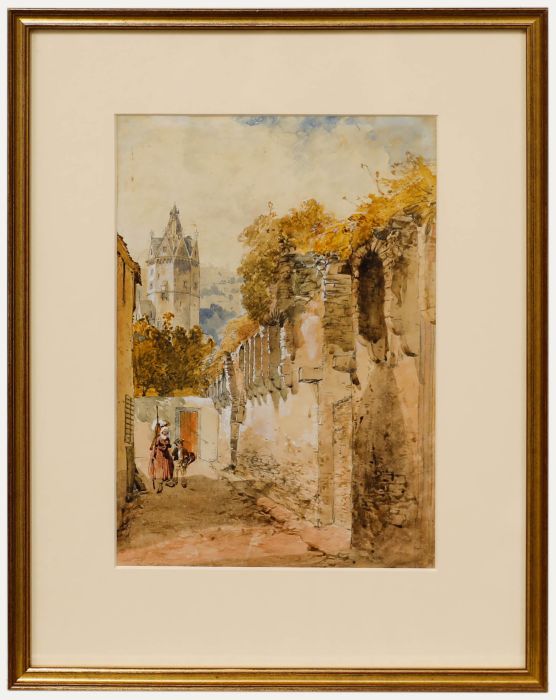 19th Century Watercolour - The Walk Home