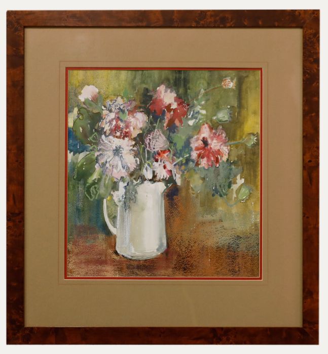 Nola Armstrong - 20th Century Mixed Media, Jug of Poppies