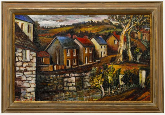 Peter Arnold (1922-2009) - 1987 Oil, Cottages on the River
