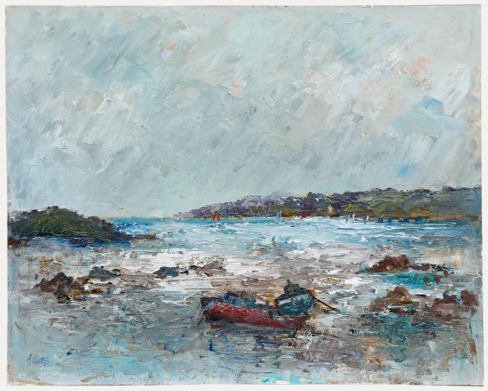 Mary Stella Edwards (1915-2009) - 20th Century Oil, Cornish Cove