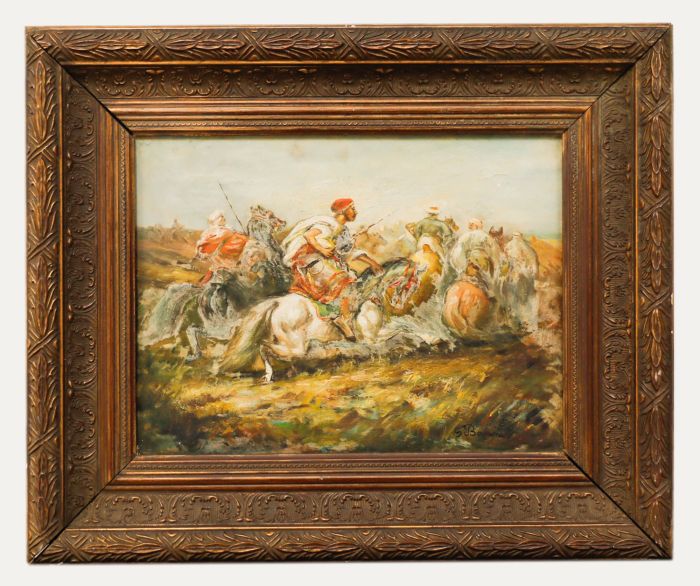 S. Boglioni - Early 20th Century Oil, The Charge