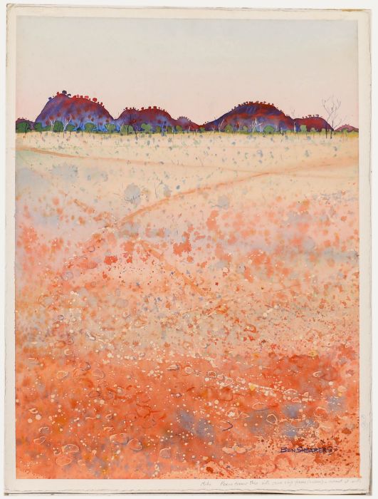 Ben Shearer - 1987 Watercolour, Tracks to the Ranges