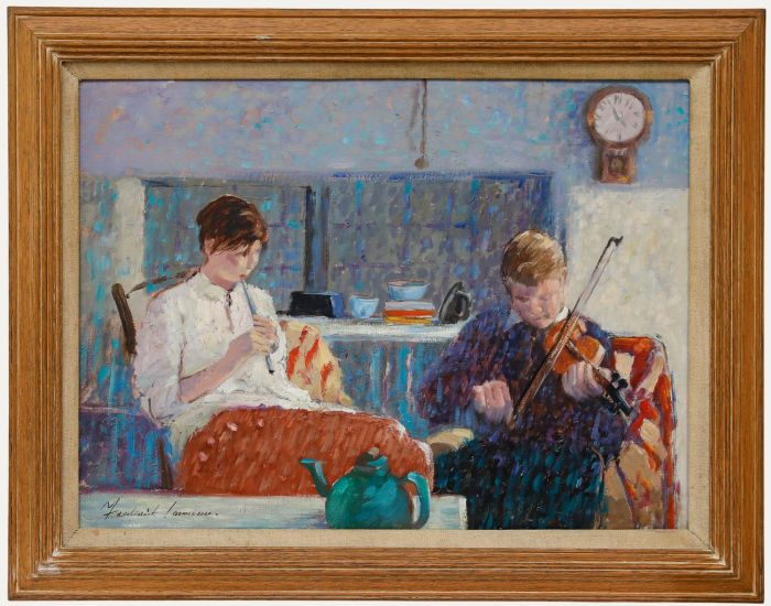 Frederick Lawrence - Framed 20th Century Oil, Ballad of Liscannor