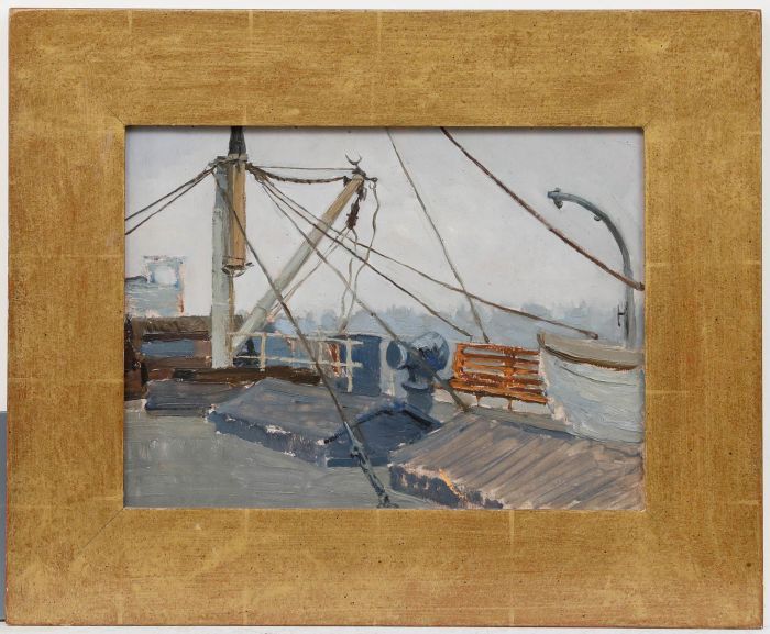 Leonid Petrovitch Baikov (1918-1994) - 20th Century Oil, On Deck