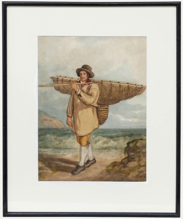 19th Century Watercolour - Oyster Catcher