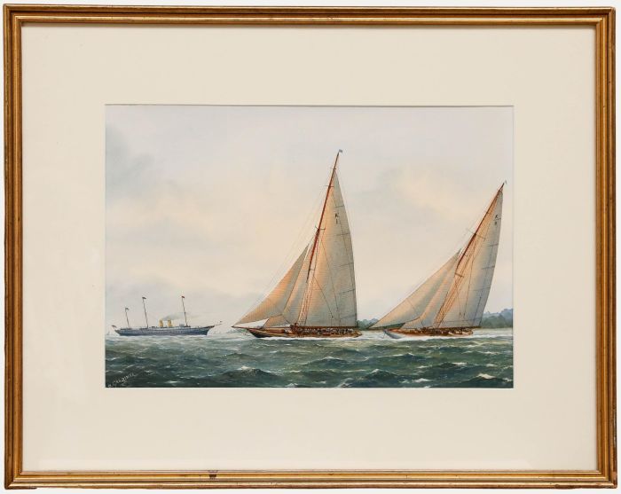 Frank Joseph Henry Gardiner - 1987 Watercolour, Shipping Scene