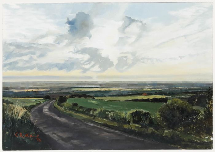 Charles Rake (b.1946) - 20th Century Oil, Brightening Sky