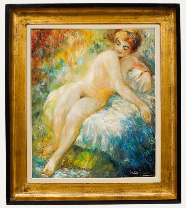 Luc Ancia  - Mid 20th Century Oil, Nu Assis