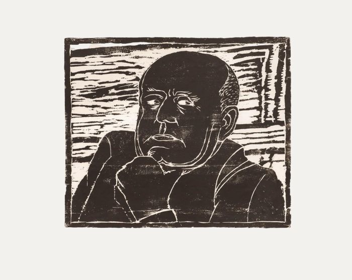 M. Karstens - 20th Century Woodcut, Portrait of Gottfried Benn