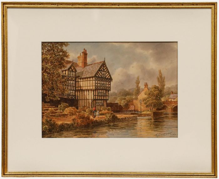 Albert Dunington - 1925 Watercolour, The Packet House, Worsley