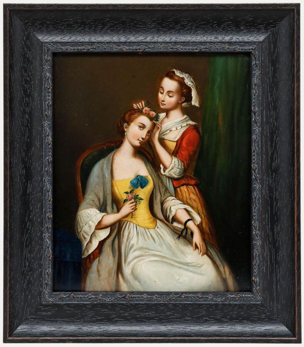 Framed Early 19th Century Oil - Floral Finishes
