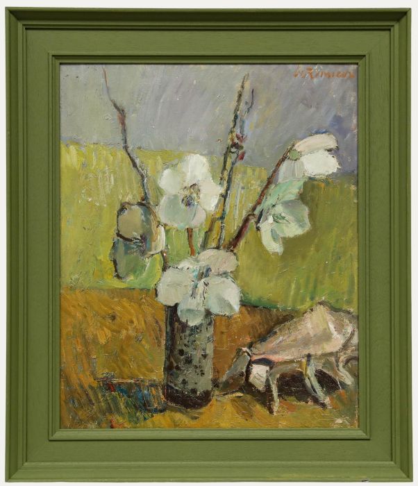 Charles Betremieux (1919-1997) - Mid 20th Century Oil, Orchids and Shell