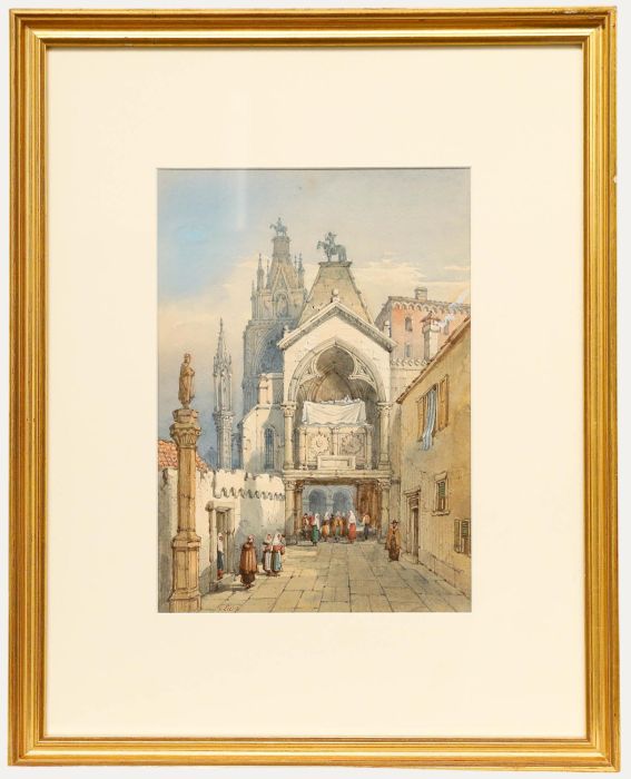 George Earp - Framed 19th Century Watercolour, City Gateway