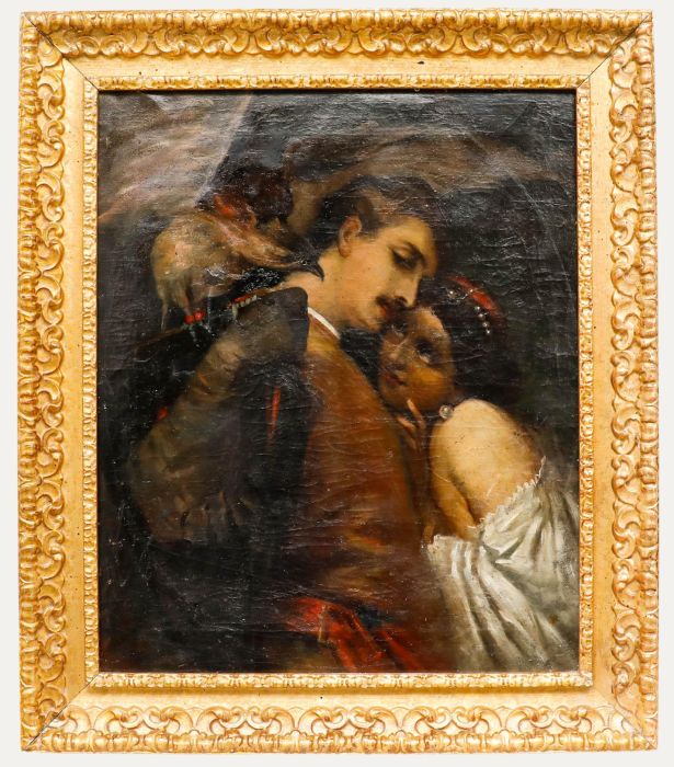 After Tranquillo Cremona (1837-1878) - Late 19th Century Oil, The Falconer