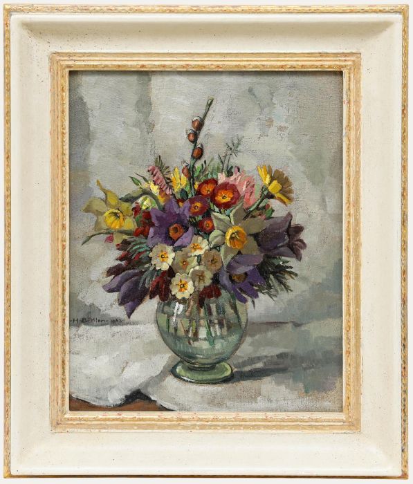 Hilde Böklen (1897-1987) - Framed Mid 20th Century Oil, Spring Bouquet