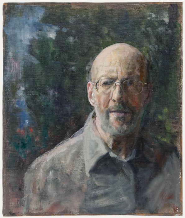 George Weissbort (1928-2013) - 20th Century Oil, Self Portrait on Blue