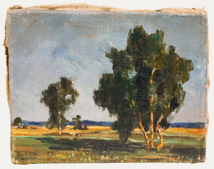 Rudolf Otto Von Ottenfeld (1856-1913) - 1903 Oil, A View of the Field