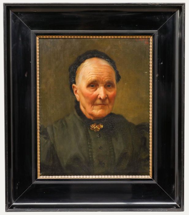 L. Roth  - 1899 Oil, Portrait of A Widow