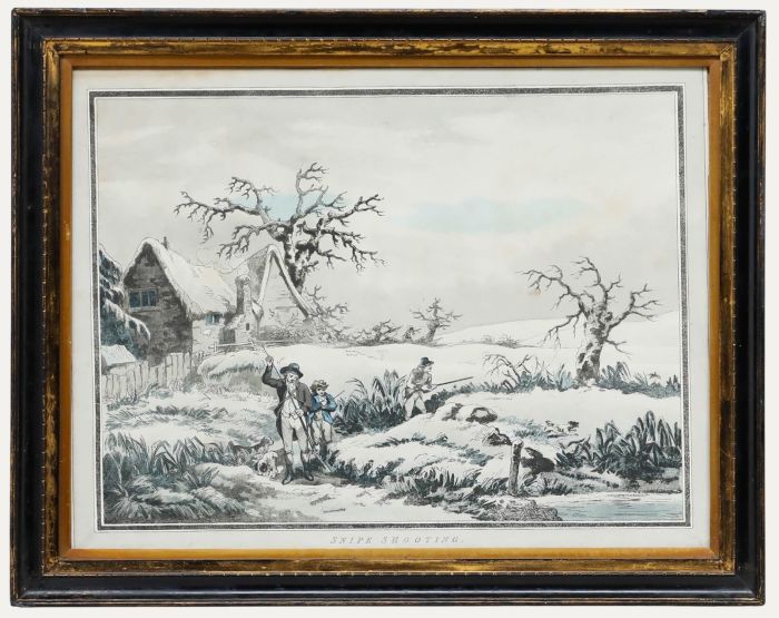 Thomas Rowlandson after George Morland - 19th Century Etching, Snipe Shooting