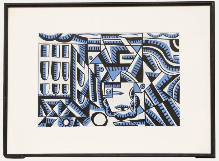 Ian MacIntyre (b.1958) - 20th Century Linoprint, Tummel Bridge
