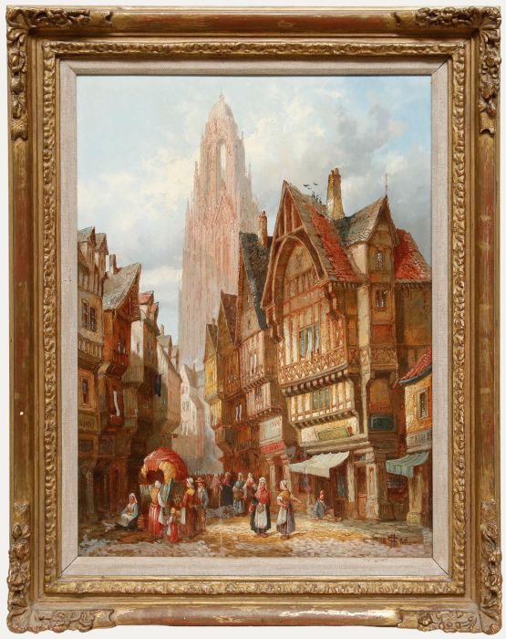 Henry Schafer (1854-1915) - 1885 Oil, Frankfurt