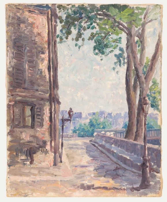 Robert Benard (1908-1996) - 1933 Oil, Quai de Bourbon